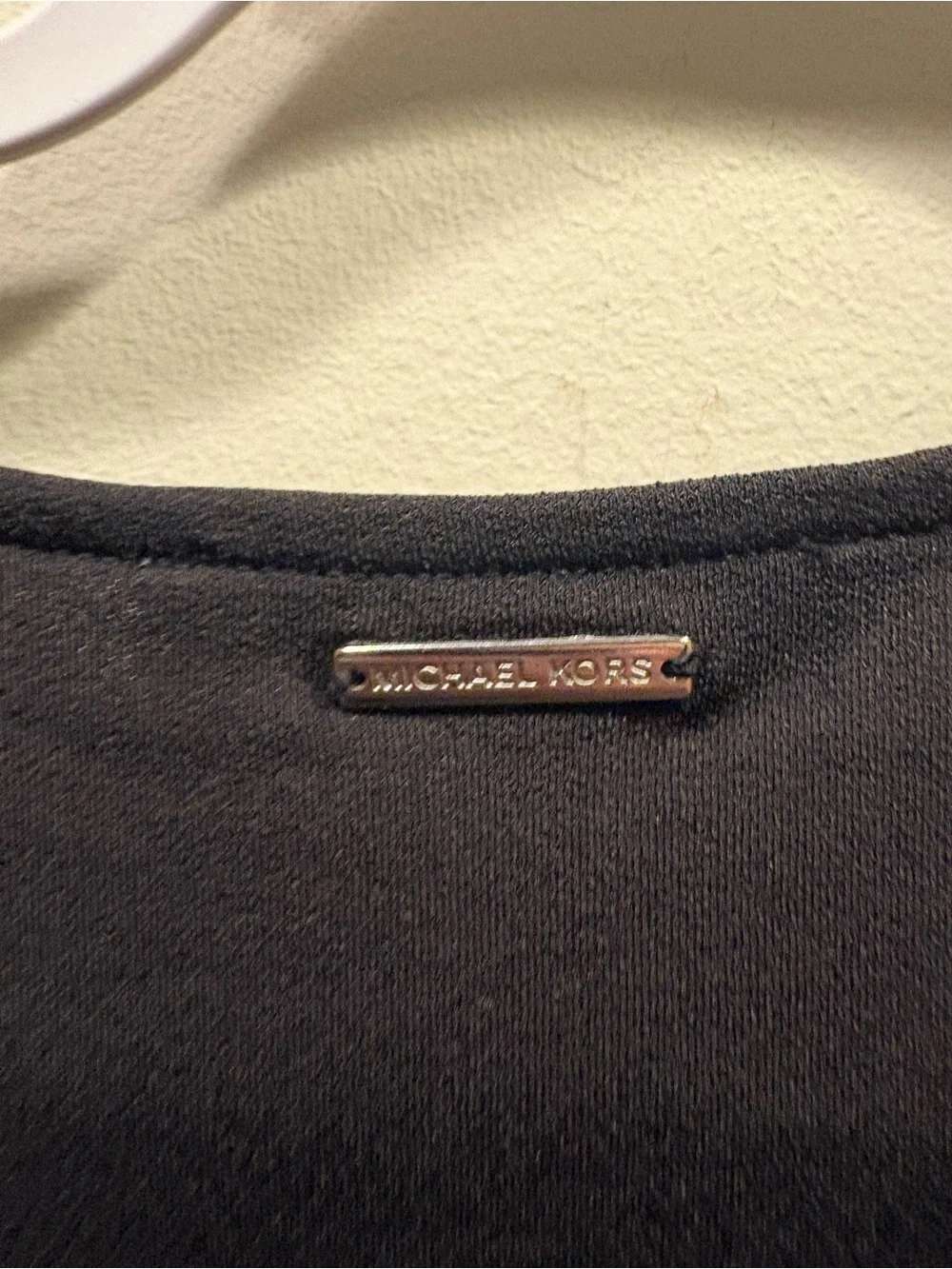Michael Michael Kors Black Metallic Grid Sleeve Blouse Size Small